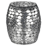 Bijzettafel 39x44,5 Cm Zilver Gemaakt Van Ei En Metaal Womo-design