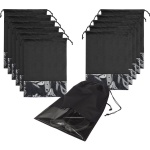 Rx Goods 12 Stuks Reis & Opberg Tas Voor Schoenen & Kleding - Waterafstotende Organizer Zak -  - Zwart