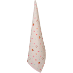 Clayre & Eef Theedoek 50*70 Cm Roze Katoen Hobbelpaard Keukenhanddoek Keukendoek Vaatdoek Keukenhanddoek - Beige