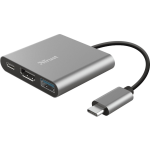 Trust Dalyx 3-in-1 Usb-c Adapter - Zwart