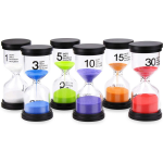 Rx Goods Premium Zandlopers 1,3,5,10,15 & 30 Minuten - Spellen, Tandenpoets & Douche Timer