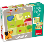 Goula Vormpuzzel Logic Farm Junior Hout 40-delig