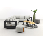 4 Seasons Outdoor 4 Seasons Metropolitan Loungeset 6-delig - Rechts - Lago Rond - Grijs