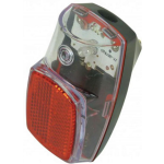 DRESCO Achterlicht/reflector Led Batterijen/transparant - Rood