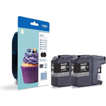Brother LC123BK - Inktcartridge / / 2-pack - Zwart