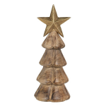 Clayre & Eef Kerstboom 10*10*28 Cm Hout Kerstboom 6h1852 - Bruin
