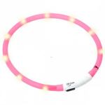 Flamingo Collar LED recargable por USB Visio Light rosa