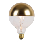 Calex E27 LED lamp G125 kopspiegel goud 4W 200 lm 1800K