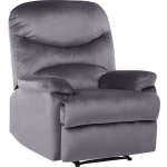 Beliani Eslov Fauteuil Fluweel 90 X 85 Cm - Gris