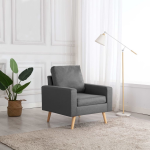 Vidaxl Fauteuil Stof Licht - Grijs