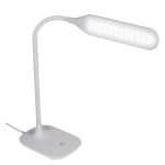 te Tafellamp/bureaulamp Met Flexibele Arm - Usb - 40 Cm - Kunststof - Leeslamp - Leeslicht - Wit