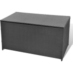 Vidaxl Tuinbox 120x50x60 Cm Poly Rattan - Zwart