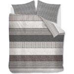 Rivièra Maison Dekbedovertrek Tailor - Antraciet - Lits-jumeaux 240x200/220 Cm - Grijs