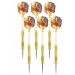 Bull's 2x Set Van 3 Dartpijlen Bear Brass 19 Grams - Darten/darts Sport Artikelen Pijltjes Messing