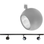 Highlight Railsysteem Trackline 100 Cm + 3 Retrobol Spots - Zwart