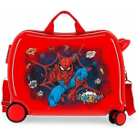 Spiderman Rol Zit Kinderkoffer Abs - Rood