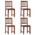 Vidaxl Eetkamerstoelen 4 St Massief Mangohout - Bruin