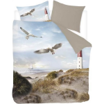 Snoozing Lighthouse Flanel Dekbedovertrek - Lits-jumeaux (240x200/220 Cm + 2 Slopen) - Flanel - Taupe