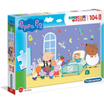 Clementoni Legpuzzel Peppa Pig Ziekenhuis 104 Stukjes 62 X 42 Cm