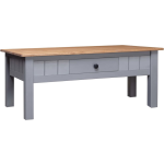 Vidaxl Salontafel Panama Range 100x60x45 Cm Massief Grenenhout - Gris