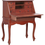 Vidaxl Secretaire 78x42x103 Cm Massief Mahoniehout - Bruin