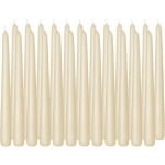 Trend Candles 24x Cremete Dinerkaarsen 25 Cm 8 Branduren - Geurloze Kaarsen - Tafelkaarsen/kandelaarkaarsen - Wit