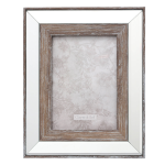 Clayre & Eef Fotolijst 22*2*27 / 13*18 Cm Zilverkleurig Polyresin / Glas Rechthoekig 2f0621m - Silver