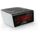 Caliber Wekker Met Fm Radio En Dual Alarm - Zwart (Hcg015) - Wit