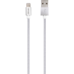Grixx Optimum Kabel - Apple 8-pin - Gevlochten Nylon - 3 Meter - - Wit