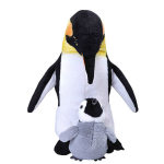 Wild Republic Knuffel Pinguïn 30 Cm Pluche/wit 2-delig - Zwart