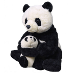 Wild Republic Knuffel Panda 30 Cm Junior Pluche/wit 2-delig - Zwart
