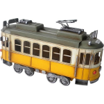 Clayre & Eef Model Tram 31*10*17 Cm Ijzer / Kunststof Staand Ijzeren Tram Jjau0020 - Geel