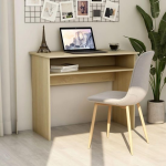 Vidaxl Bureau 90x50x74 Cm Spaanplaat Sonoma Eikenkleurig - Bruin