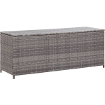 Vidaxl Tuinbox 150x50x60 Cm Poly Rattan - Grijs