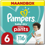 Pampers Baby Dry Pants Maat 6 - 115 Luierbroekjes Maandbox