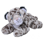 Wild Republic Knuffel Sneeuw Luipaard Ecokins Mini Junior 20 Cm Pluche - Grijs