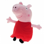 Peppa Pig Pluche /big Knuffel Met Rode Outfit 28 Cm Speelgoed - Cartoon Varkens/biggen Knuffels - Speelgoed Voor Kinderen - Roze