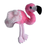 Wild Republic Knuffel Flamingo Junior 18 Cm Pluche/zwart - Roze