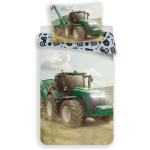 Traktor Dekbedovertrek - Eenpersoons - 140 X 200 Cm - Multi - Groen