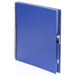 Bellatio Design 3x Schetsboekene Harde Kaft A4 Formaat - 80x Vellen Blanco Papier - Teken Boeken - Blauw