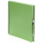 Bellatio Design 3x Schetsboekene Harde Kaft A4 Formaat - 80x Vellen Blanco Papier - Teken Boeken - Groen