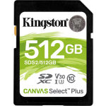 Kingston Canvas Select Plus Sdxc 512 Gb - Negro