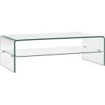 Vidaxl Salontafel 98x45x31 Cm Gehard Glas Transparant