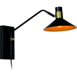 Lucide Pepijn Wandlamp 1xe14 / Goud - Zwart