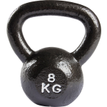 VirtuFit Kettlebell Pro - Kettle Bell - Gietijzer - 8 Kg - Zwart