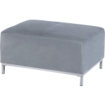 Beliani Oslo Hocker Fluweel 95 X 95 Cm - Gris