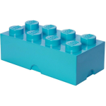 Lego Brick 8 Opbergbox - Azur - Turquoise