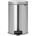 Brabantia Newicon Pedaalemmer 20 Liter Met Kunststof Binnenemmer - Matt Steel - Silver