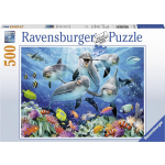 Ravensburger Puzzel Dolfijnen In Het Koraalrif - 500 Stukjes