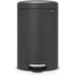 Brabantia Newicon Pedaalemmer 12 Liter Met Kunststof Binnenemmer - Mineral Infinite Grey - Grijs